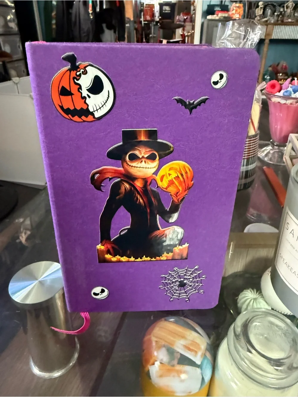 Purple Jack Skellington Journal